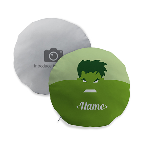 Cojín redondo personalizado SUPERHEROES - Imagen 2