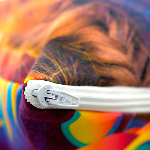 Cojín personalizado microfibra Cigüeña Azul - Imagen 3
