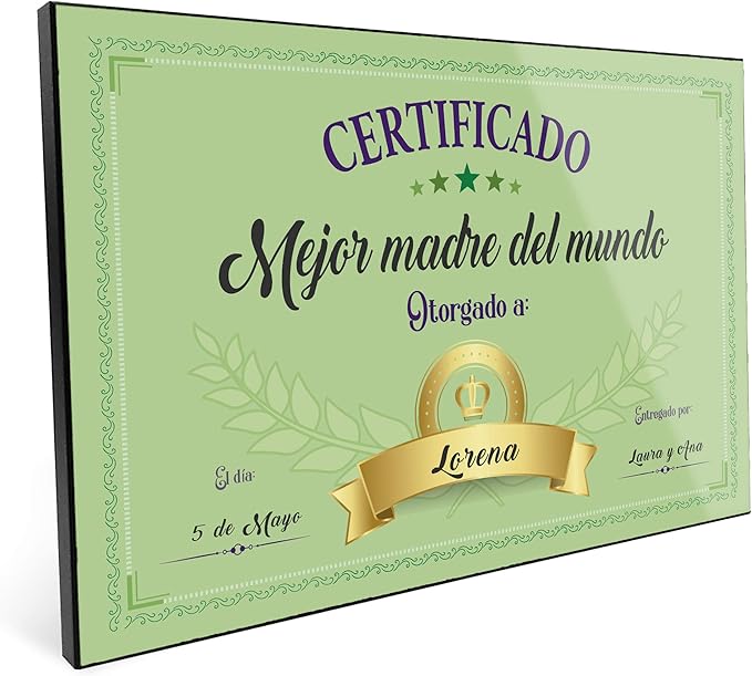 Marco de madera personalizado 20x30 CERTIFICADO CLÁSICO