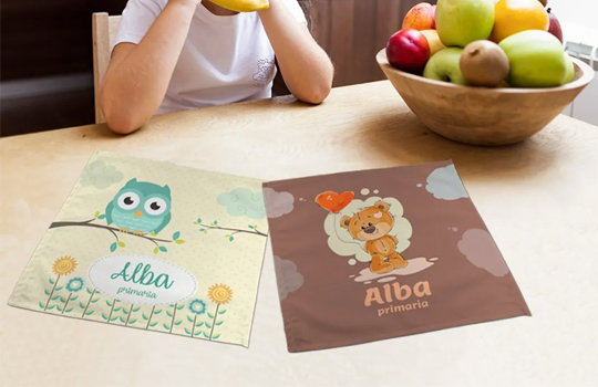 Manteles personalizados para la vuelta al cole