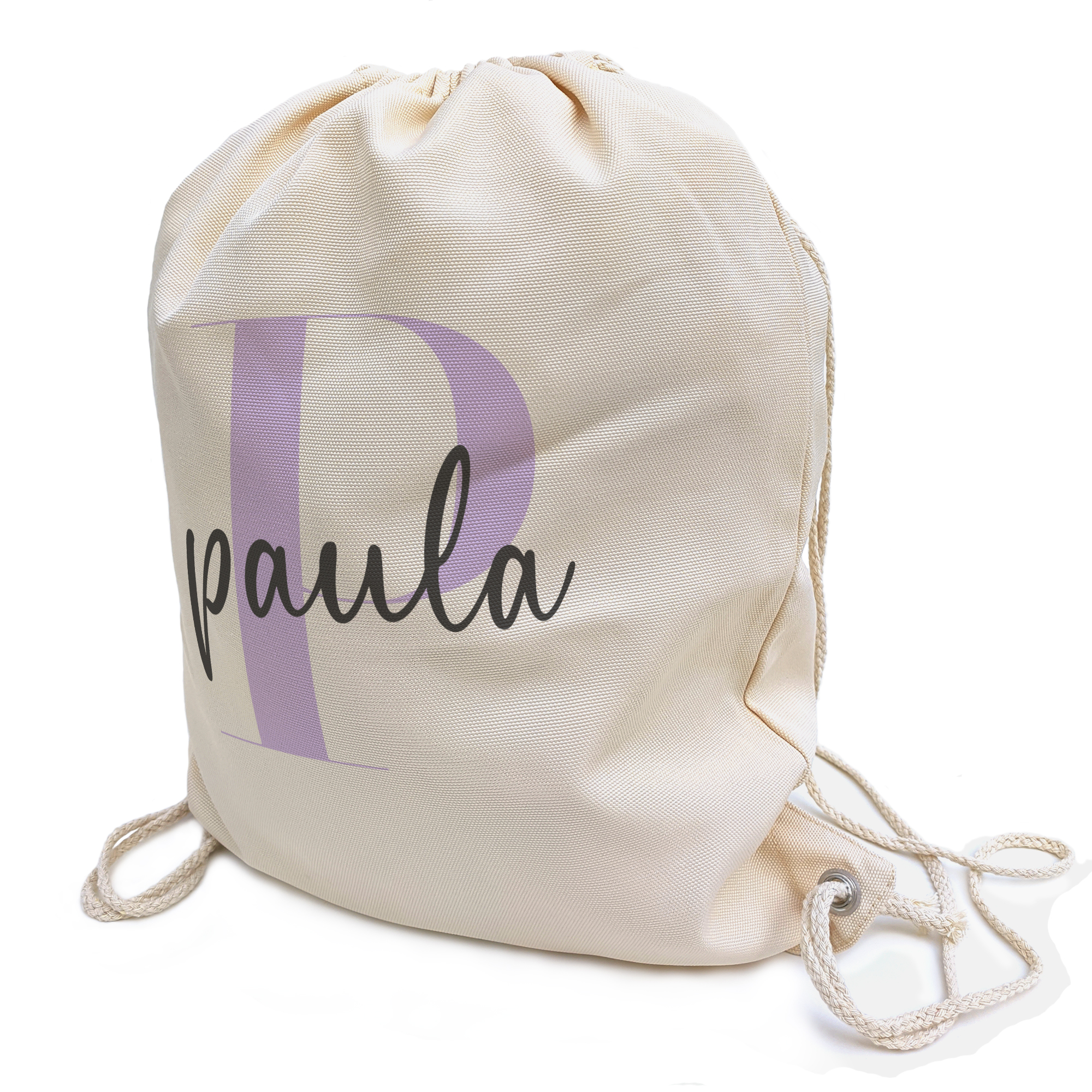 Mochila saco personalizada INICIALES